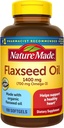 Nature Made Organic Flaxseed Oil 1,400 מ"ג - אומגה 3-6-9 לבריאות הלב - 300 הרוזן (Pack of 1)
