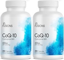 Infusions מקסימום כוח טהור CoQ10 600 מ"ג 200 קפסולות גבוהה Absorption Gluten Free non-GMO (2)