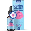 JoySpring Genius Drops Smartberry Vanilla | Herbal Focus Support for Kids with Genekgo Biloba, Licorice Root, Gotu Kola Extract, Peppert Leaf