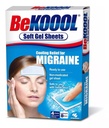 להיות Koool Cooling הקלה עבור Migraine, Soft Gel Sheets, 4 Sheets (Pack of 4)