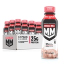 חלב שרירים Genuine Shake, Strawberry, 11.16 בקבוקי Fl Oz