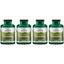 Swanson Full Spectrum Turmeric (Curcumin) - בריאות משותפת, Digestion, Heart Health & Liver Support Supplement - Curcuma Longa Formulaing Memory Support - (240 קפסולות) 4 Pack