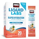 ראשי התיבות של FACTOR Liquid Labs Electrolytes אבקת Packets - פירות אופציונליים - Hydration Packets to Make Electrolyte Water, with 5 Essential Electrolytes, ויטמינים, מינרלים ואנטיoxidants, 20 Stick Packs