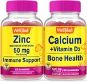 ובכן, כן, Znc + Calcium + ויטמין D3, חניכיים בונדלה - גדול Tasting, ויטמין תוסף, Gluten Free, GMO Free, Chewable Gummymy
