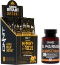 OnNIT Nootropic Stack - Alpha Brain קפסולות (30ct) + Alpha Brain Instant - Natural Peach (30ct)