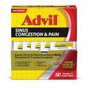 עו"ד Sinus Congestion and Pain, Sinus Relief Medicine, Pain Reliever and Fever reductioner with Ibuprofen and Phenylephrine HCl - 50 טבליות coated