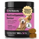 כלב מבוגר Multivitamin - ויטמינים לכלבים חיוניים ותוספים - Glucosamine, פרוביוטיקה, אומגה שמן דגים עבור כלבים בריאות הלב-כלבים ויטמין בריאות (Duck 90 ct)