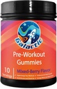 גלקטית Pre-Workout Gummies, All Natural, 250mg Caffeine, Beta-Alanine, L-Citrulline, L-theanine, Chromium Picolinate, 10 משרתים