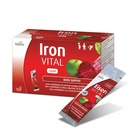 Hübner Iron Vital Liquid Iron Supply C, תוסף תזונתי למבוגרים ולילדים, טבעוני וגלוטן חינם, פירות פלאמור, Box of 20 Packets, 10 מ"ל כל אחד