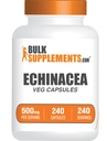 BulkSupplements.com Echinacea לחלץ קפסולות - תוסף Echinacea, Echinacea קפסולות 500 מ"ג - Immune Support, Gluten Free, 1 קפסולה לשרת, 240 קפסולות (Pack של 1)