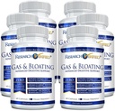 מחקר מאומת גז ו Bloating - להירגע שרירי Intestinal, לחסל את Gas Buildup - אבקת Artichoke, ג'ינג'ר, אבקת Pepperנט - 360 קפסולות - טבעוני