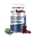 Glucosamine Chondroitin Gummies עם MSM & Elderberry תוספת כוח - תמיכה משותפת, Antioxidant Immune תמיכה תוסף עבור מבוגרים, גברים ונשים מינרלים, coenzyme Q10, DHA- 60 Blueberry חניכיים