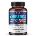 Premium Berberine תוספת עם Ceylon Cinnamon, Bitter Melon, Milk Thistle - 150 יום אספקה (150 Count)