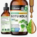 BIO KRAUTER Gotu Kola Tincture - תמצית Centellatica - אלכוהול וסוכר חינם Gotu Kola Extracts 4 Fl.Oz.