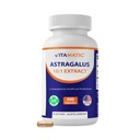 Vitamatic Astragalus קפסולות 200 Veg כמוסות - 10:1 Astragalus לחלץ 500 מ"ג - non-GMO, Gluten-Free