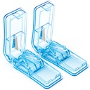 2PCS Pill Cutter, גלולת גלולות מקצועיות עבור חיתוך גלולות קטנות או גלולות גדולות במחצית (כחול)