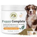 Wholistic Pet Organics Puppy Complete - כלב רבוויטמין אבקה - 1 Lb - Daily Dog ויטמינים & תוספי מזון תוצרת בית - מערכת החיסון, עור, קואט & בריאות כללית - Small and Large Breed Puppies