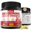 2 Pack 1500 מ"ג Liposomal Berberine HCL עם Ceylon Cinnamon Bitter Melon, אורגני Breberine מורכב תוספי מזון עם בננה Leaf, תומך Immune & Digest - טבעוני 240 קפסולות