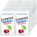 לודן's Sugar Free Wild Cherry Drops, Sore גרון, 25 Count (12 Pack)
