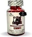 Creatine Monohydrate Gummies - 5g- 30 משרתים - דובי חניכיים טבעוניים עבור שריר, התאוששות שרירים, שיקום עבודה, בריאות המוח - לא שלב טעינה - לא Bloating