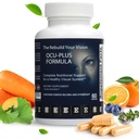 Ocu-Plus פורמולה - תוסף בריאות עיניים עם Lutein & Zeaxanthin - תומך בהירות חזותית, ראיית לילה ו Macular בריאות - עם Bilberry, גינקו Biloba & NAC - 60 קפסולות