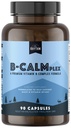 Natural Rhythm B-CALMplex, ייחודי B ויטמין Band, B Complex תומך בתפקוד עצבי תקין ורגיעה, 3 חודשים אספקה, 90 קפסולות