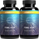 חזון פרימיץ פרימיטיבי עם Lutein, Zeaxanthin, ויטמין A ו- Zinc לבריאות העין, תמיכה אור כחול וקלילות חזותית 2 Pack