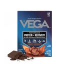 חלבון וגה + Recovery - 30g Plant- Based חלבון לשרת, שוקולד, 12 x 1.6oz Sachets, 5g BCAAs, Probiotics, NSF מוסמך, עבור Shakes & Smoothies, (Packaging May Vary)