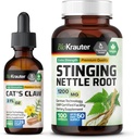 BIO KRAUTER חתולים Claw Tincture 2 Fl. Oz. & Sting Nettle 100 קפסולות