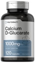 Horbäach Calcium D-Glucarate 1000 מ"ג | 120 קפסולות | Non-GMO, Gluten Free Supplement