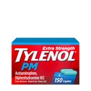 Tylenol ראש הממשלה תוספת כוח לילה כאב Reliever & Sleep Aid Caplets, 500 מ"ג Acetaminophen ו 25 מ"ג Diphenhydramine HCl, הקלה עבור Nighttime Aches & Pains, Non-Habit Forming, 150 ctct ct ctct.
