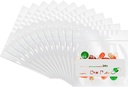 Pill Pouch Bags for Travel (120 Pack), 6 Mil BPA חינם Reusable Pill Bags 3 x 2.75 אינץ ' לרפואה עם לכתוב על התווית Clear Ziplock Seal Waterהוכחה AMPM