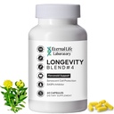 Quercitin, Rhodiola Rosea, Luteolin ו Rutin Longevity Band #4 Anti-Aging תוסף עבור הגנה סלולרי עם חסינות סלולרית ותמיכה באנרגיה, Antioxidants