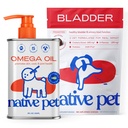 Native Pet Dog UTI Treatment Over the Counter & Fish Oil for Dogs to Support Itchy Skin + Mobility