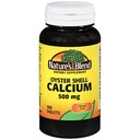 הקערה של הטבע Oyster Shell Calcium 500 מ"ג טבליות - 100 ct, Pack של 3