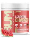 אבקת RAW Pre-Workout, Essential CHARGED (Sour Watermelon) - תוספת Preworkout לגברים ונשים - תמיכה להתמקד, Mood & Performance - Caffeine, Alpha-GPC, L-Citrulline, Alan (25 משרתים)
