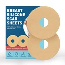 חזה Silicone Scar Sheets Tape, Silicone Scar Removal Sheets עבור חזה 6 Pack, ניכוי חזה לאחר ניתוח עבור סקרים, ניתוח דואר השד לפצות