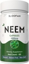 Neem Leaf כמוסות 1000 מ"ג אבקת Azadirachta Indica Herbal תוסף | Non-GMO, Gluten-Free, No Artificial Additives | Pure Neem אבקת (60 Count (Pack of 1))