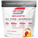 גרניט GX Pre Workout תוסף, Sour Power Flavor, תומך להתמקד, אנרגיה וביצוע עם Teacrine, L-Citrulline, Betaine, & A-GPC (20 משרתים)
