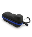 CASEMATIX Asthma Inhaler Travel Case with Lanyard ו- Clip-on Keychain Carbiner, כולל Inhaler Holder Case רק, Black Black Black
