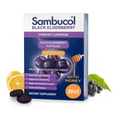 Sambucol Black Elderberry גרון Lozenge - Sambucus Elderberry Lozenges עם ויטמין C, Zinc & Honey, Helps Soothe a Saucey גרון, אנטיoxidants גבוה, Gluten-Free - הרוזן 20