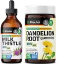BIO KRAUTER Milk Thistle Tincture 4 Fl. Oz & Dandelion 60 חניכיים