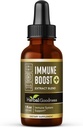 Herbal Goodness Immune Support נוזלי 1oz - תוסף צמחי טבעי עבור Immune & Gut בריאות, נוזלים עבור מבוגרים וילדים, עם Echinacea, Astragalus ו Graviola - 1 בקבוק