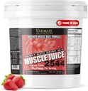 כאבי תזונה האולטימטיביים Juice, Weight Gain Drink - Mass Gainer Workout אבקת עבור גברים ונשים - תוספת עבור Lean שריר צמיחה ו Immune תמיכה עם 55g חלבון - סטרוברי, 10.45lb