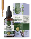 HERBAMAMA Black Elderberry Drops - זקני טבעוניים לחלץ תמיכה ב-Immune - non-GMO, אלכוהול וסוכר חינם תוספת חסינות, 21 ימים אספקה
