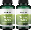 Swanson Sting Nettles - Herbal תוסף Prostate Health & Urinary Tract Support - Natural Formula Supporting Respiratory Health & Fluid Balance - 120 קפסולות) (2 Pack)