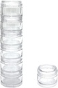 HaiSea Weekly Travel Pill Planner-Monthly Pill Organizer, Daily Month Pill Box-Separate AM/PM Compartments Colors Vary