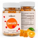 Quercetin 500mgmies לילדים - עם Bromelain, ויטמין C & D3, Sting Nettle & Licorice, Seasonal Balance & Body Defenses, טבעוני, 120 חניכיים