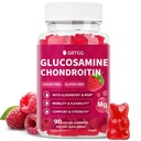 Glucosamine Chondroitin Gummies עם MSM & Elderberry תוספת כוח 3000MG - תמיכה משותפת, Antioxidant Immidant תמיכה תוספת תמיכה עבור מבוגרים, גברים ונשים - 90 חניכיים פטל