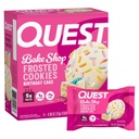 Quest Nutrition Frosted חלבונים עוגיות, עוגת יום הולדת <1g Sugar, 5g חלבון, 1g Net Carbs, Gluten Free, 8 Cookies